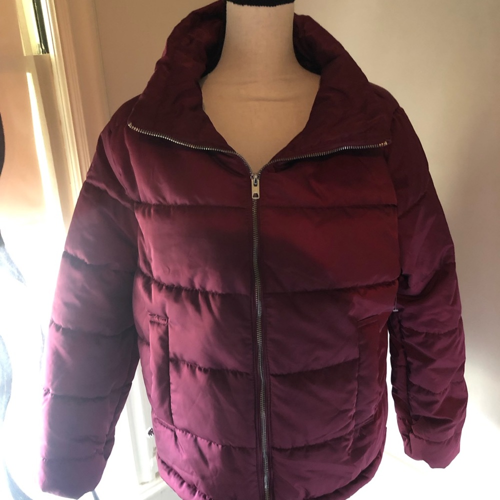 Gorgeous Burgundy Puffer Jacket